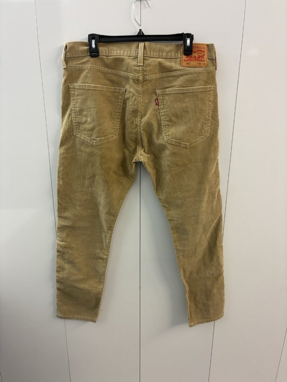 Levi's 512 Men’s Slim Fit Taper Stretch Corduroy Pants Harvest Gold, 36x30